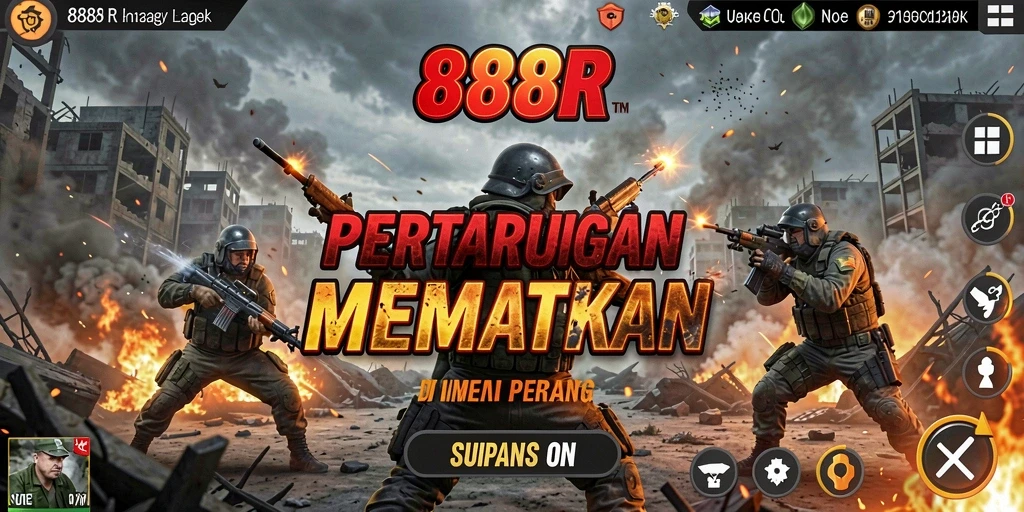Gameplay seru di medan tempur 888R, penuh strategi dan aksi.