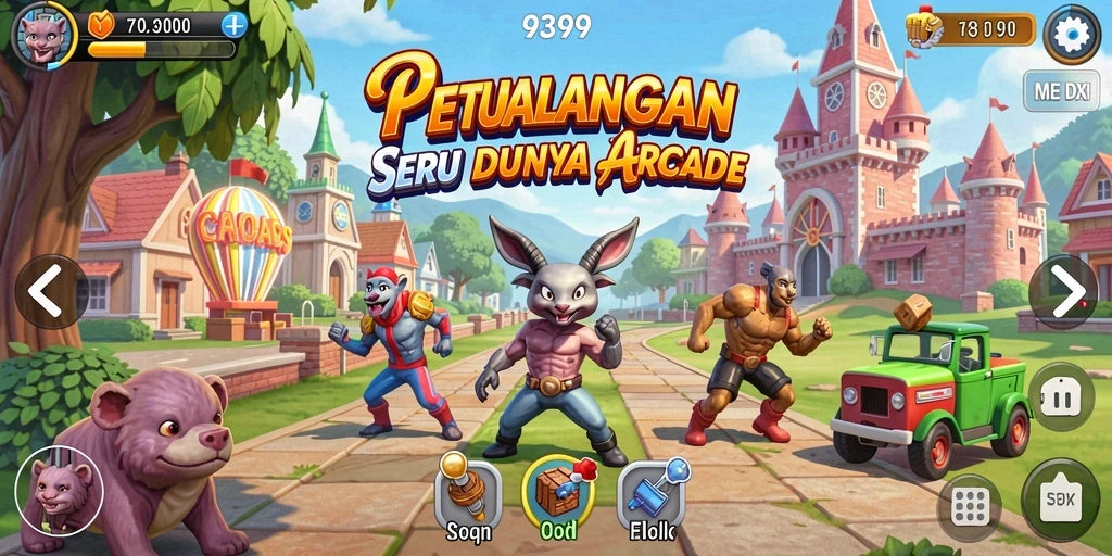Tampilan gameplay seru dari 9399 yang memikat pemain.
