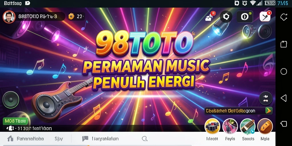Tampilan gameplay <strong>98TOTO</strong> yang penuh warna dan menarik.