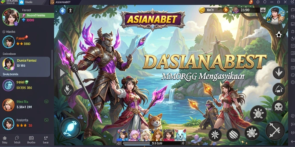 Screenshot gameplay <strong>ASIANABET</strong> menunjukkan aksi pertarungan yang mendebarkan di dunia MMORPG.