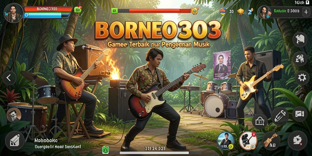 Tampilan gameplay seru dari BORNEO303 dengan musik interaktif.