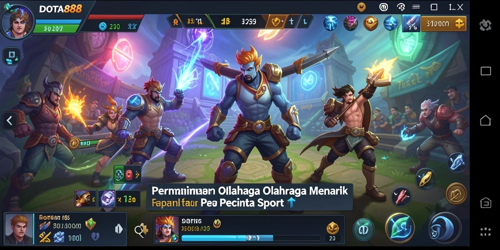 Tampilan gameplay DOTA88 yang dinamis dan mendebarkan.