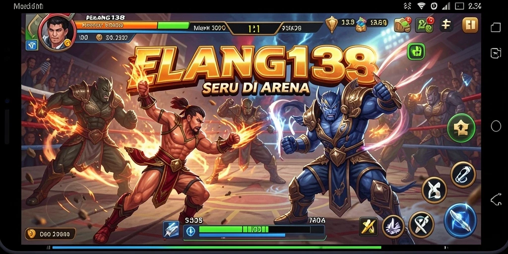 Tampilan aksi seru dari permainan Fighting ELANG138.