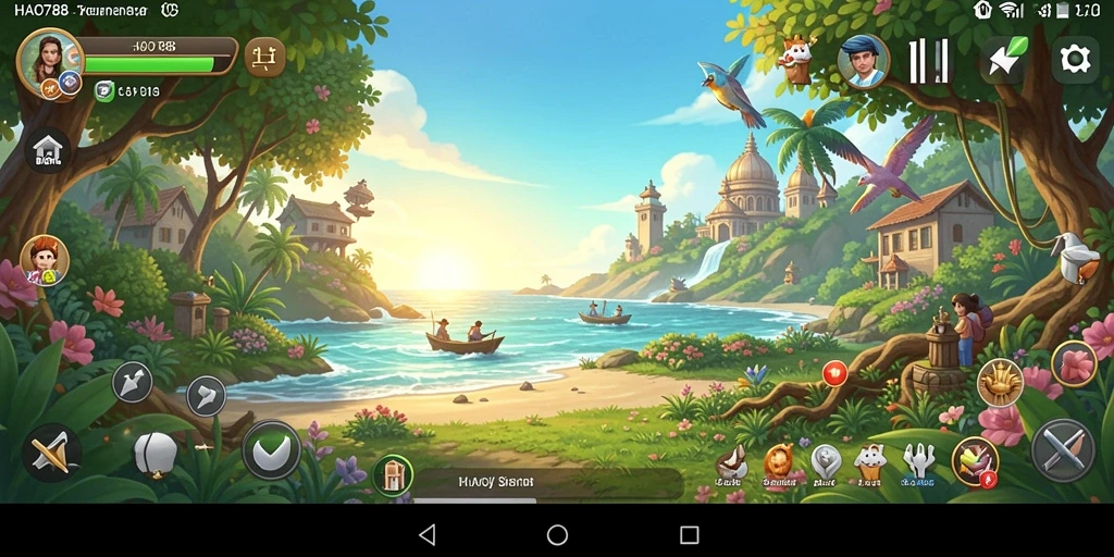 Tangkapan layar gameplay HAO788 menampilkan warna-warni dan keseruan permainan yang menghibur.
