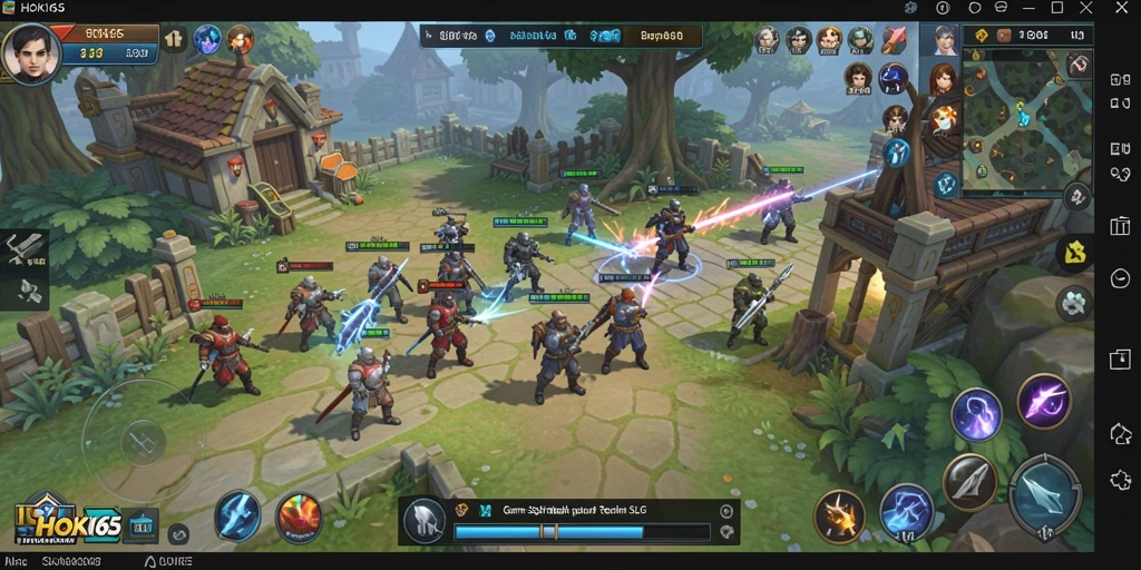 Gameplay HOKI65 dengan suasana pertarungan yang intens.