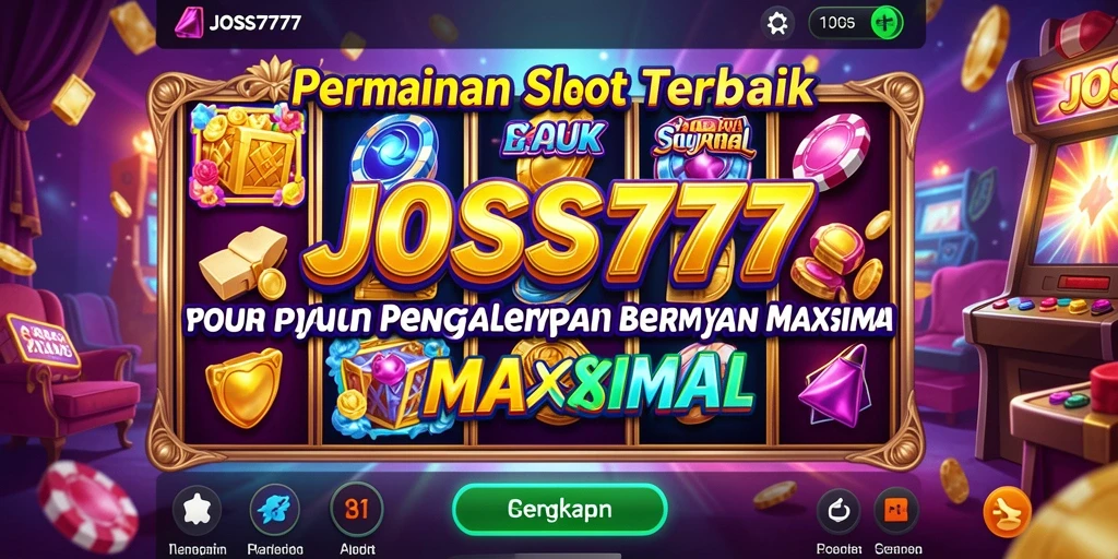 Tampilan gameplay Slot JOSS777 yang menarik dan penuh warna.