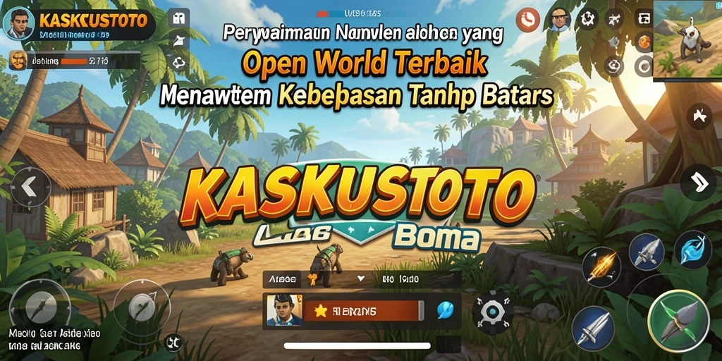 Tampilan menakjubkan dari gameplay open world KASKUSTOTO.
