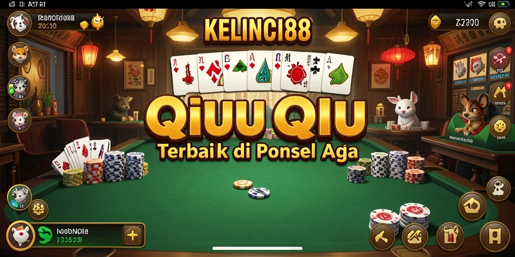 Screenshot KELINCI88 menampilkan gameplay QiuQiu yang seru.