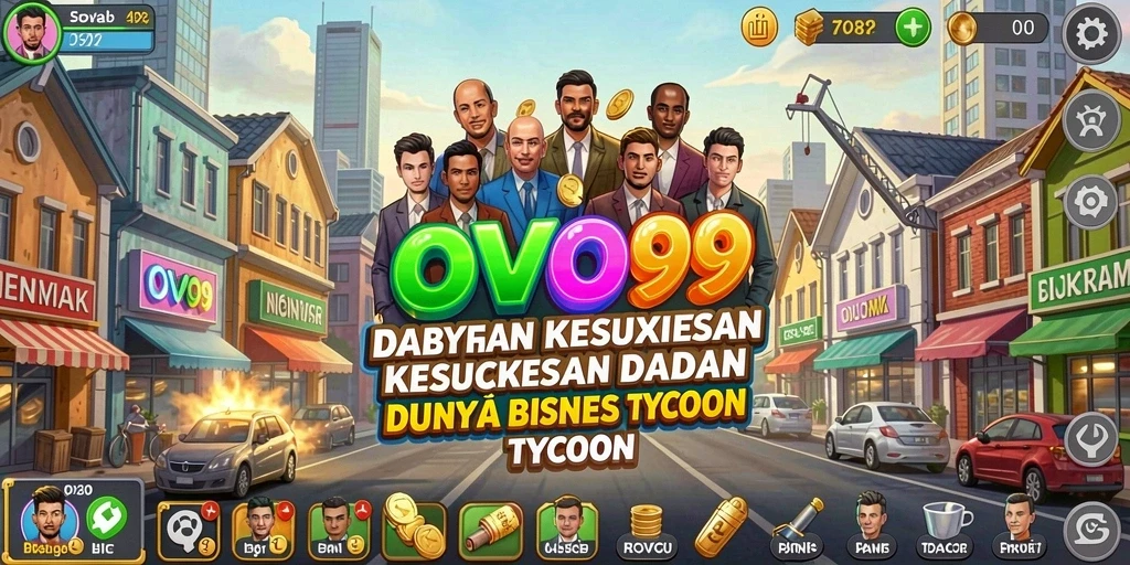 Tampilan gameplay OVO99 dengan strategi Tycoon yang mendebarkan.
