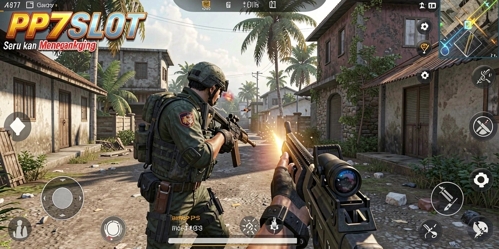 Tampilan gameplay mendebarkan dari permainan TPS PP7SLOT.