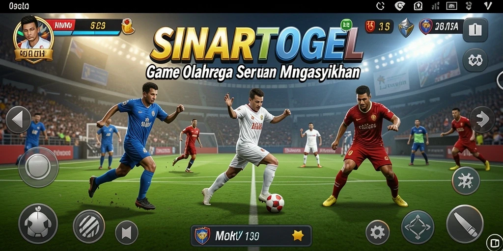 Screenshot gameplay SINARTOGEL menampilkan aksi seru di lapangan olahraga.