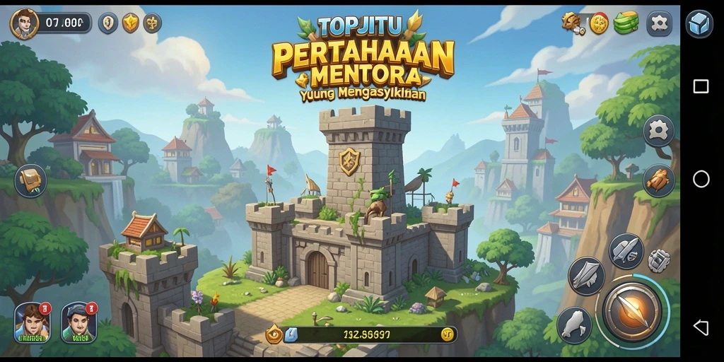 Gameplay menara pertahanan yang seru dan menantang di TOPJITU.
