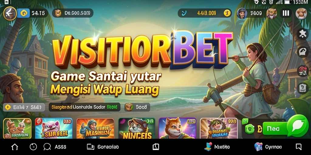 Screenshot utama VISITORBET menampilkan gameplay yang menyenangkan dan menyeru.
