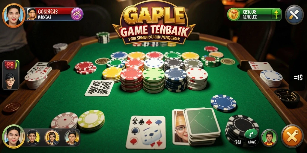 Tampilan gameplay X88 yang menarik dan seru dalam permainan Gaple.