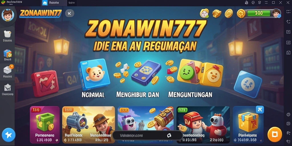 Tampilan gameplay menawan dari ZONAWIN777 yang menampilkan karakter yang bekerja secara otomatis.